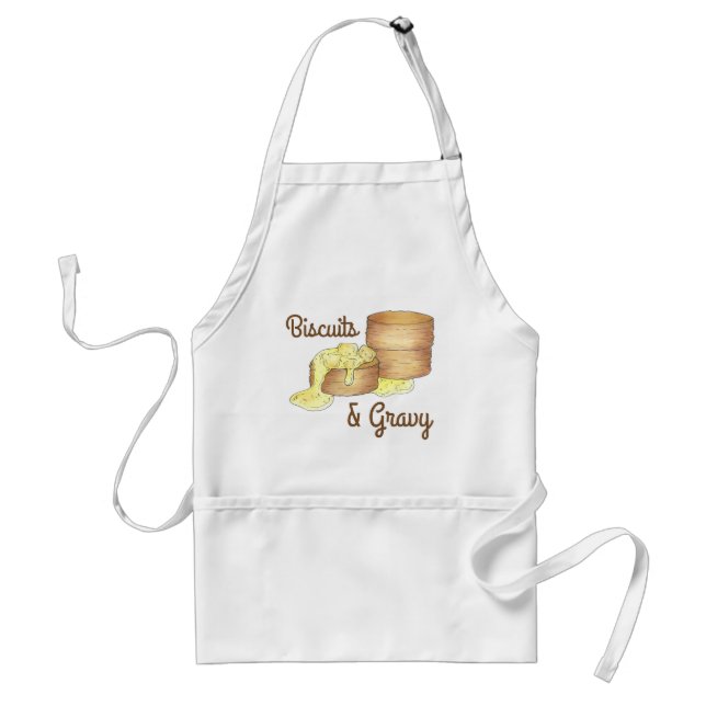 Biscuits and Sausage Gravy Southern Breakfast Food Standard Apron (Front)