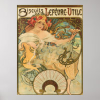Biscuits Lefeure-utile - by Alphonse Mucha