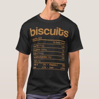 Biscuits Nutrition Facts Funny Thanksgiving Christ T-Shirt