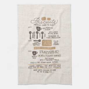 Biscuits Recipe Kitchen Towel