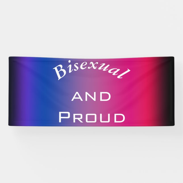 Bisexual and Proud Banner (Horizontal)