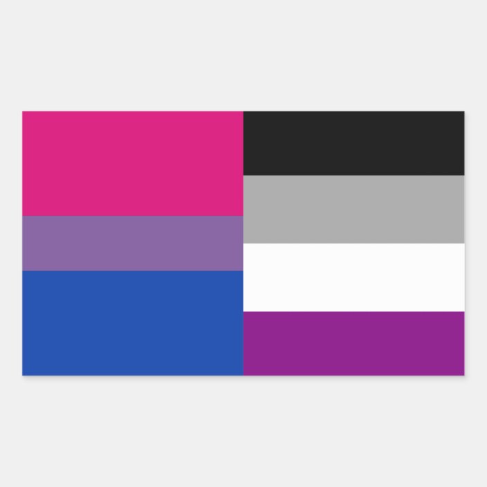 Bisexual Asexual Flag Stickers Zazzle