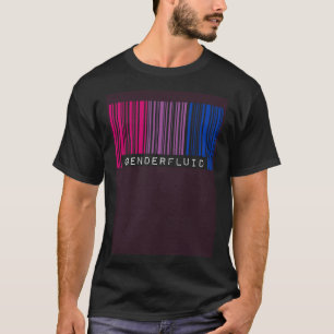 Bisexual Barcode Pride Genderfluid Queer Aesthetic T-Shirt