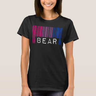 Bisexual Bear Barcode Cute and Chubby Bisexual Pri T-Shirt