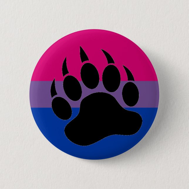 Bisexual Bear Pride 6 Cm Round Badge (Front)