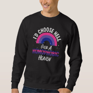 Bisexual Bi Pride Flag Bible Faith Christian Rainb Sweatshirt