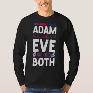 Bisexual Bi Pride Flag Bible The Bible Says Adam & T-Shirt