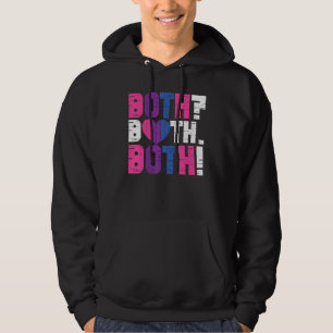 Bisexual Bi Pride Flag Both Both Both Hoodie