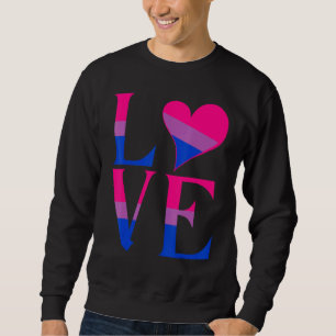 Bisexual Bi Pride Flag Love Support Men Women Boys Sweatshirt