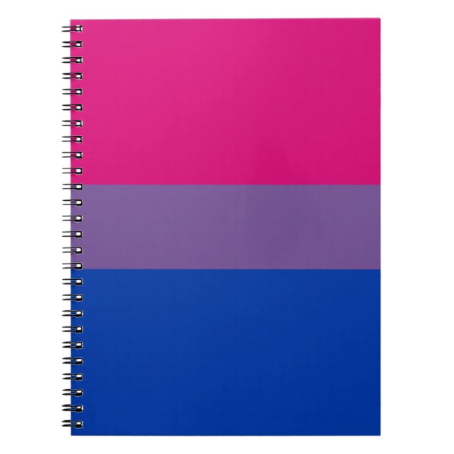Bisexual Bi Pride Flag Notebook (Front)