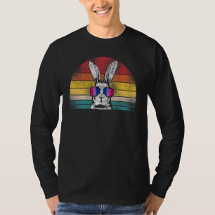 Bisexual Bi Pride Flag Rabbit Bunny Sun Glasses Re T-Shirt