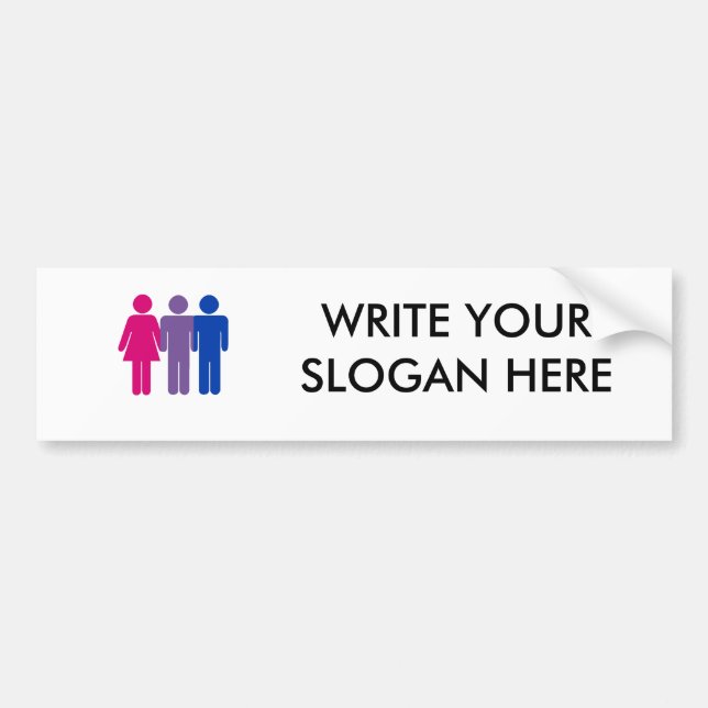 Bisexual Boy Bumper Sticker (Front)