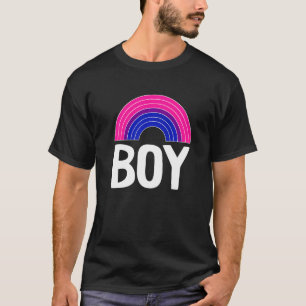 Bisexual Boy Rainbow Lgbt Q Cool Subtle Bi Pride F T-Shirt