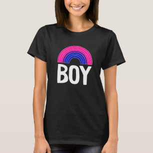 Bisexual Boy Rainbow Lgbt Q Cool Subtle Bi Pride F T-Shirt