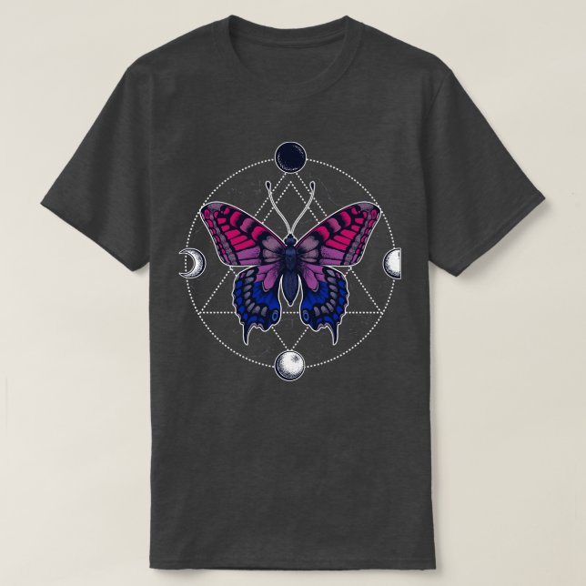 Bisexual Butterfly T-Shirt (Design Front)