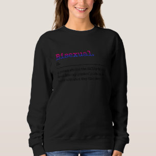 Bisexual Definition Lgbt Sexuality Pride Month Sweatshirt