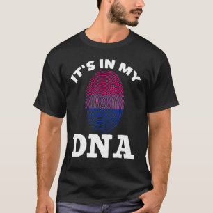 Bisexual Dna Bi Pride Fingerprint Equality Lgbtq B T-Shirt