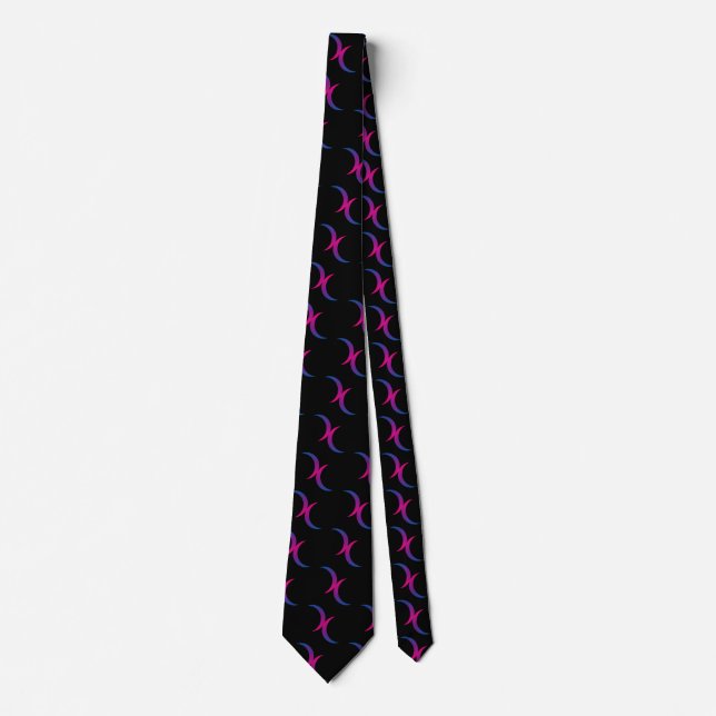 Bisexual double moons tie (Front)