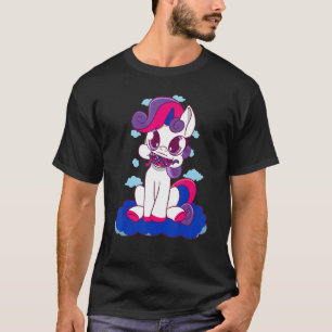 Bisexual Dragon Fire Bisexual Flag LGBT Bi Pride B T-Shirt