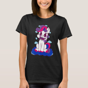 Bisexual Dragon Fire Bisexual Flag LGBT Bi Pride B T-Shirt