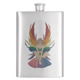 Bisexual Faerie Hip Flask