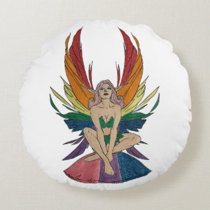 Bisexual Faerie Round Cushion