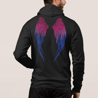 Bisexual Flag - Angel Wings Hoodie
