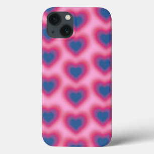 Bisexual flag colour on a blurred heart Case-Mate iPhone 13 Case