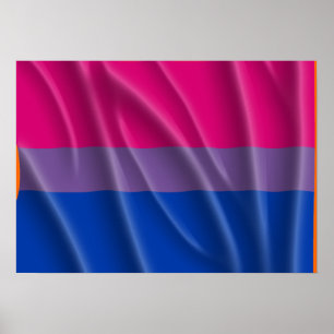 BISEXUAL FLAG FLYING -.png Poster