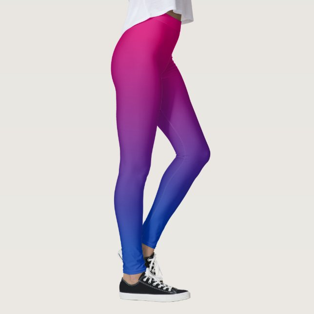 Bisexual flag gradient leggings (Right)