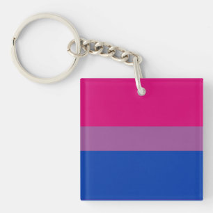 Bisexual Flag Key Ring