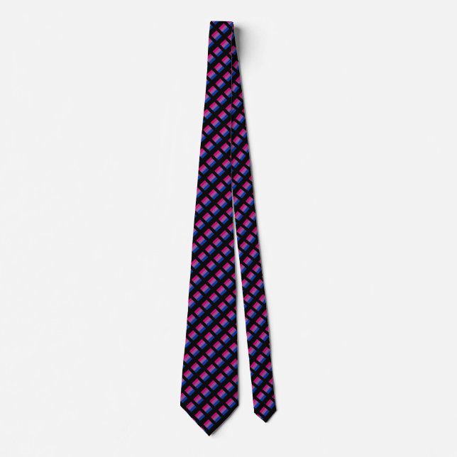 Bisexual Flag Krawatte Tie (Front)