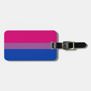 Bisexual Flag Personalised Luggage Tag