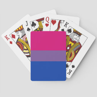 Bisexual flag playing cards