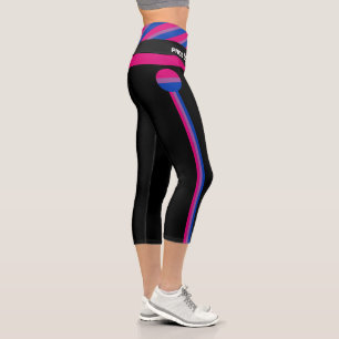 Bisexual Flag & Pride community /gender flag Capri Leggings