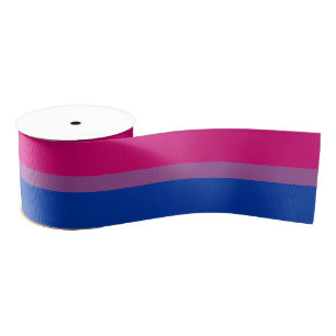 Bisexual Flag & Pride community /gender flag Satin Grosgrain Ribbon