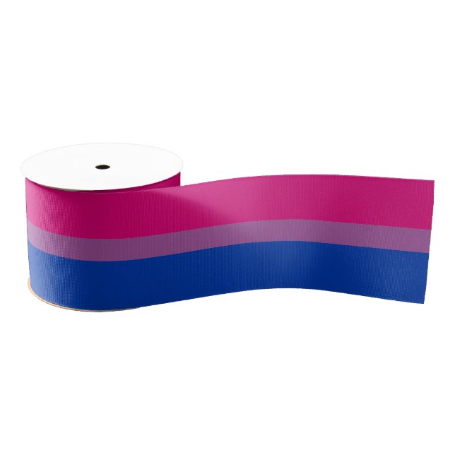 Bisexual Flag & Pride community /gender flag Satin Grosgrain Ribbon (Spool)