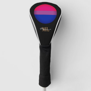 Bisexual Flag & Pride golfing monogrammed / LGBT Golf Head Cover