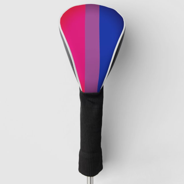 Bisexual Flag & Pride Love golfing community /LGBT Golf Head Cover (Front)