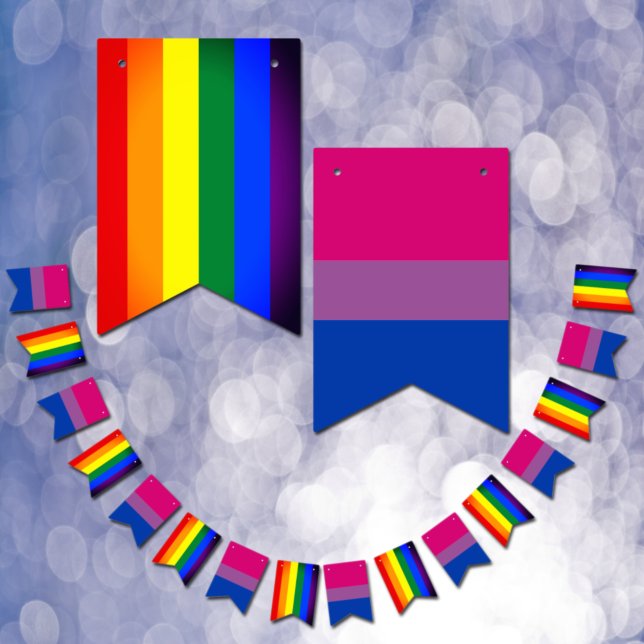 Bisexual Flag & Rainbow Flag, Pride / gender flag (Creator Uploaded)