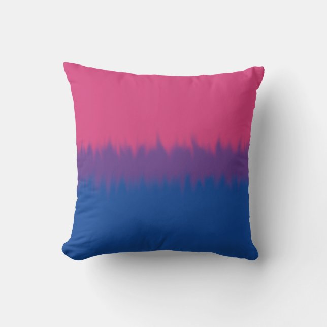 Bisexual Flag Throw Pillow (Front)