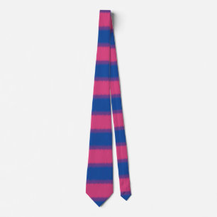 Bisexual Flag Wide Stripe Neck Tie