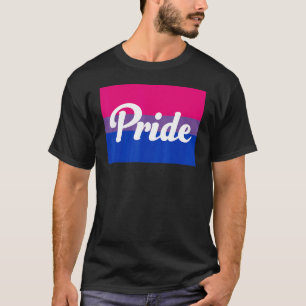Bisexual Gay Pride Rainbow Word Design T-Shirt