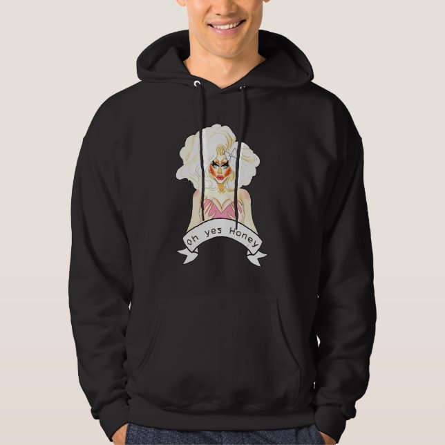 Bisexual Gay Queer Bi Trans Lgbtq Drag Queen Oh Ye Hoodie (Front)