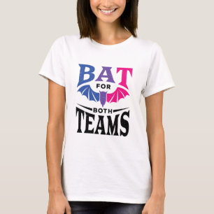 Bisexual Halloween Bat for Both Teams T-Shirt