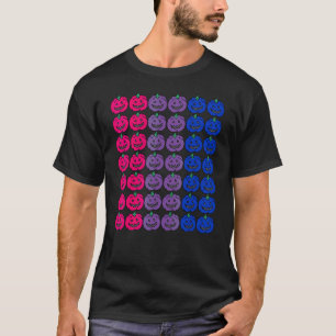 Bisexual Halloween Pumpkin  Lgbtq For Gay Bi Hallo T-Shirt