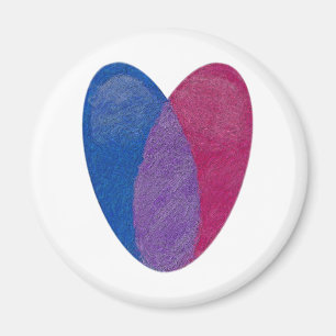 Bisexual Heart Magnet