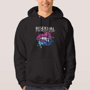 Bisexual Is Being Attracted Rainbow Pride Bisexual Hoodie