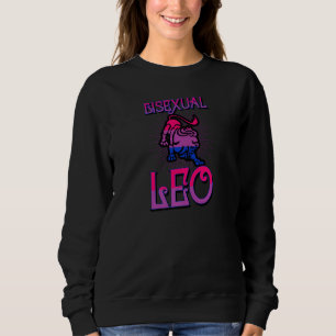 Bisexual Leo Zodiac Sign Birthday Horoscope Conste Sweatshirt