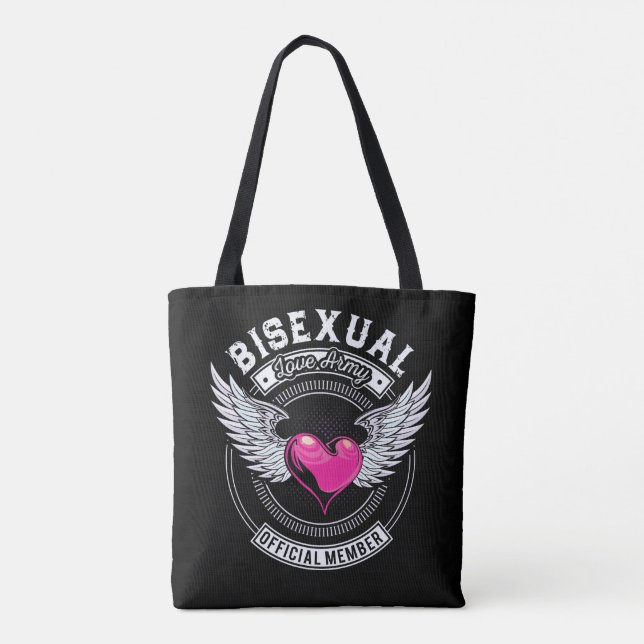 Bisexual Love Army Tote Bag (Back)